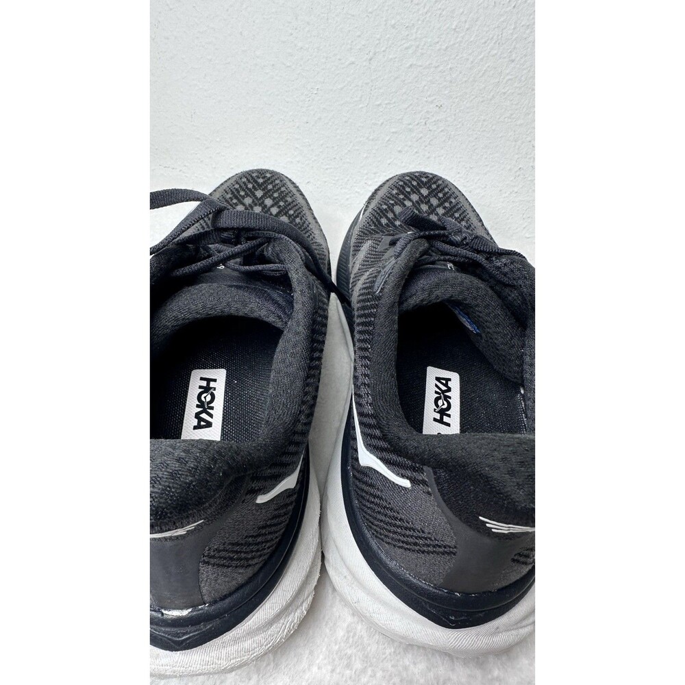 Hoka One One Clifton 9 Women's Size 7.5B Black White Running Lightweight Shoes - Picture 11 of 13